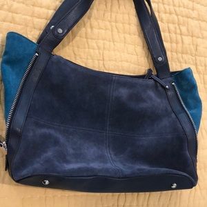 Tignanello leather & suede bag